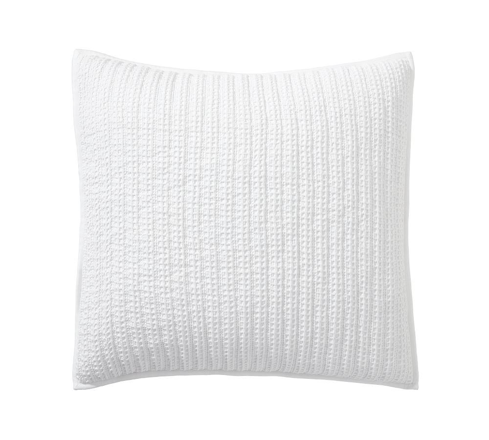 Honeycomb Quilted Sham; Color - White, Size - Euro; Set of 2