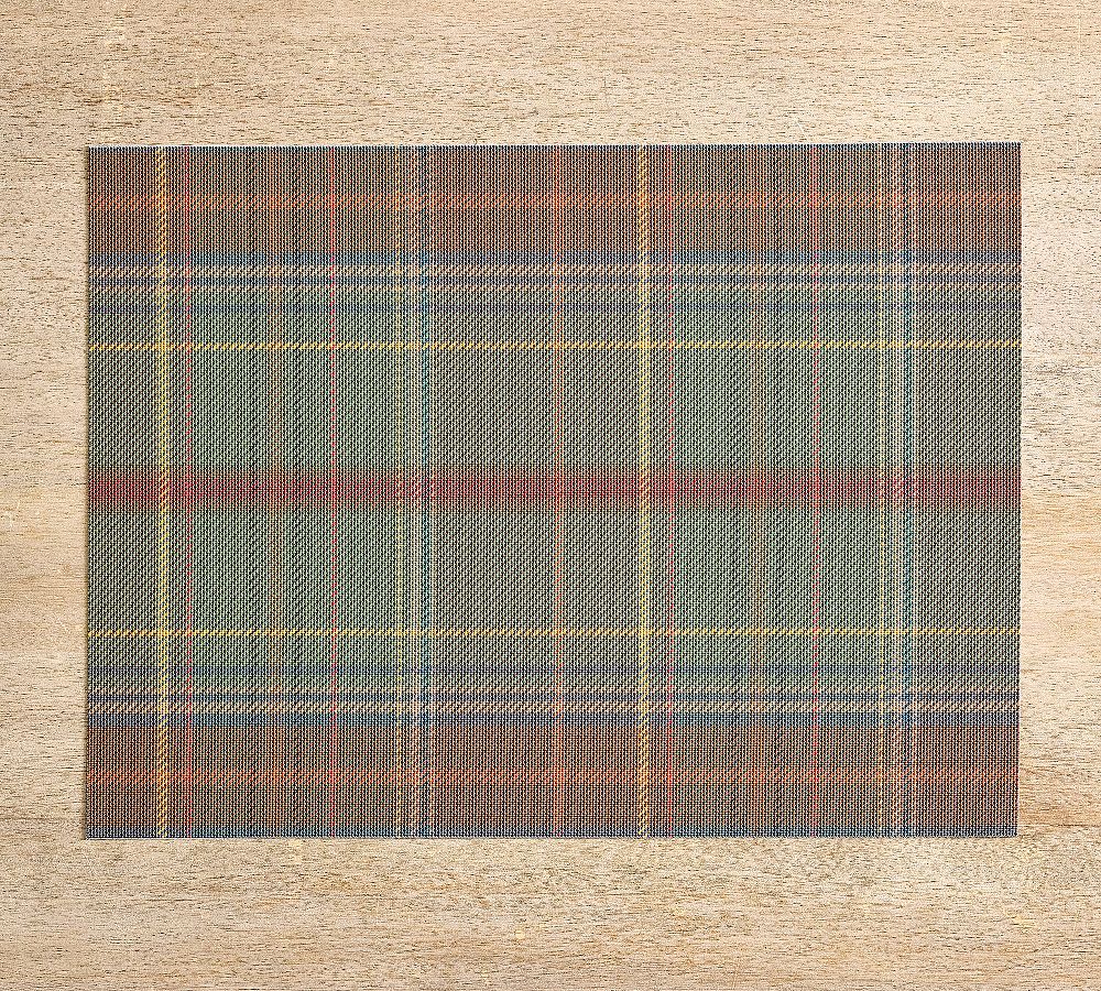 Chilewich Woodrow Plaid Vinyl Placemats - Set of 4