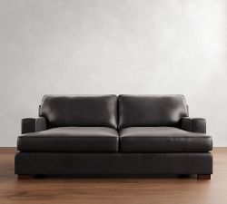 Townsend Square Arm Leather Sofa Collection (78&quot;&ndash;101&quot;)