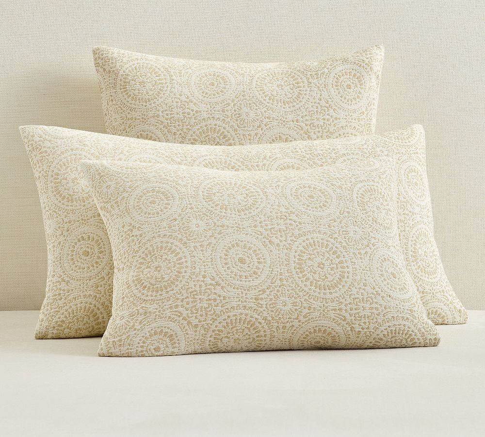 Cotton Jacquard Medallion Sham