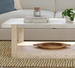 Jack Rectangular Marble Coffee Table (50&quot;)