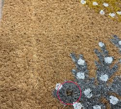 Open Box: Metallic Trees Light Up Doormat, 22x36, Multi