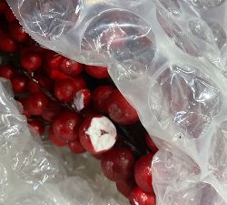 Open Box: Faux Potted Berry Cluster Cone Trees