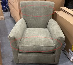 Open Box: Irving Roll Arm Swivel Chair