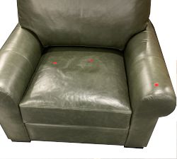 Open Box: Turner Roll Arm Leather Chair