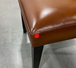 Open Box: Classic Leather Dining Chair - Bourbon Burnished, Blackened Oak Finish