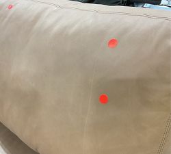Open Box: Turner Square Arm Leather Sofa (65&quot;&ndash;104&quot;)