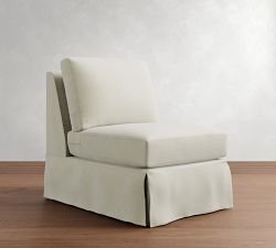 Build Your Own York Square Arm Slipcovered Sectional