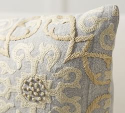 Sawyer Medallion Embroidered Pillow