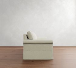 York Roll Arm Slipcovered Sofa (62&quot;-111&quot;)