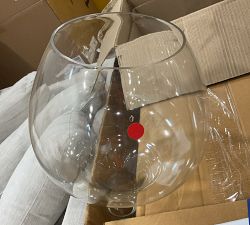 Open Box: Flynn Recycled Glass Floor Lamp, 65" - Tumbled Brass