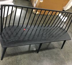 Open Box: Shay Dining Bench, Black Oak