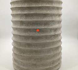 Open Box: Naples Terracotta Round Outdoor Accent Table (13&quot;)