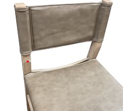 Open Box: Segura Leather Dining Side Chair, Individual - Seadrift - Legacy Taupe