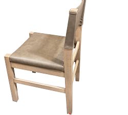 Open Box: Segura Leather Dining Side Chair, Individual - Seadrift - Legacy Taupe