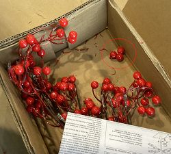 Open Box: Twinkling Berry Twig Trees 3FT, Brown/Red