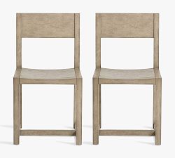 Open Box: Reed Dining Chair, Individual - Warm Rustic Gray