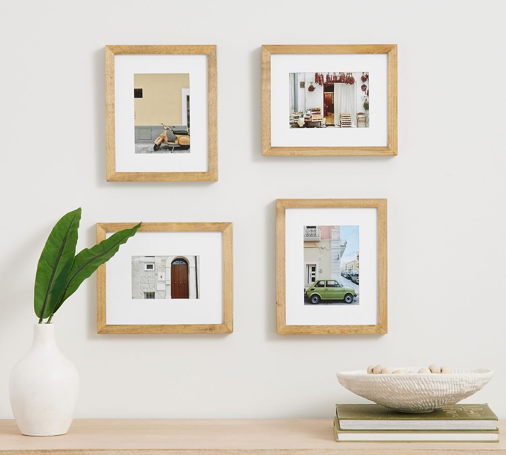 Wood Gallery Frames - 9"x11" Overall (4"x6", 5"x7" Opening) - Natural