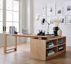 Pacific L-Shape Rotating Desk (78&quot;)