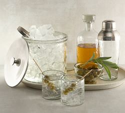 Hammered Handcrafted Glass Salt &amp; Pepper Pinch Bowls