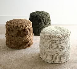 Colossal Handknit Pouf