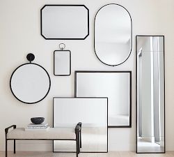 Boundary Bronze Frame Octagon Wall Mirror
