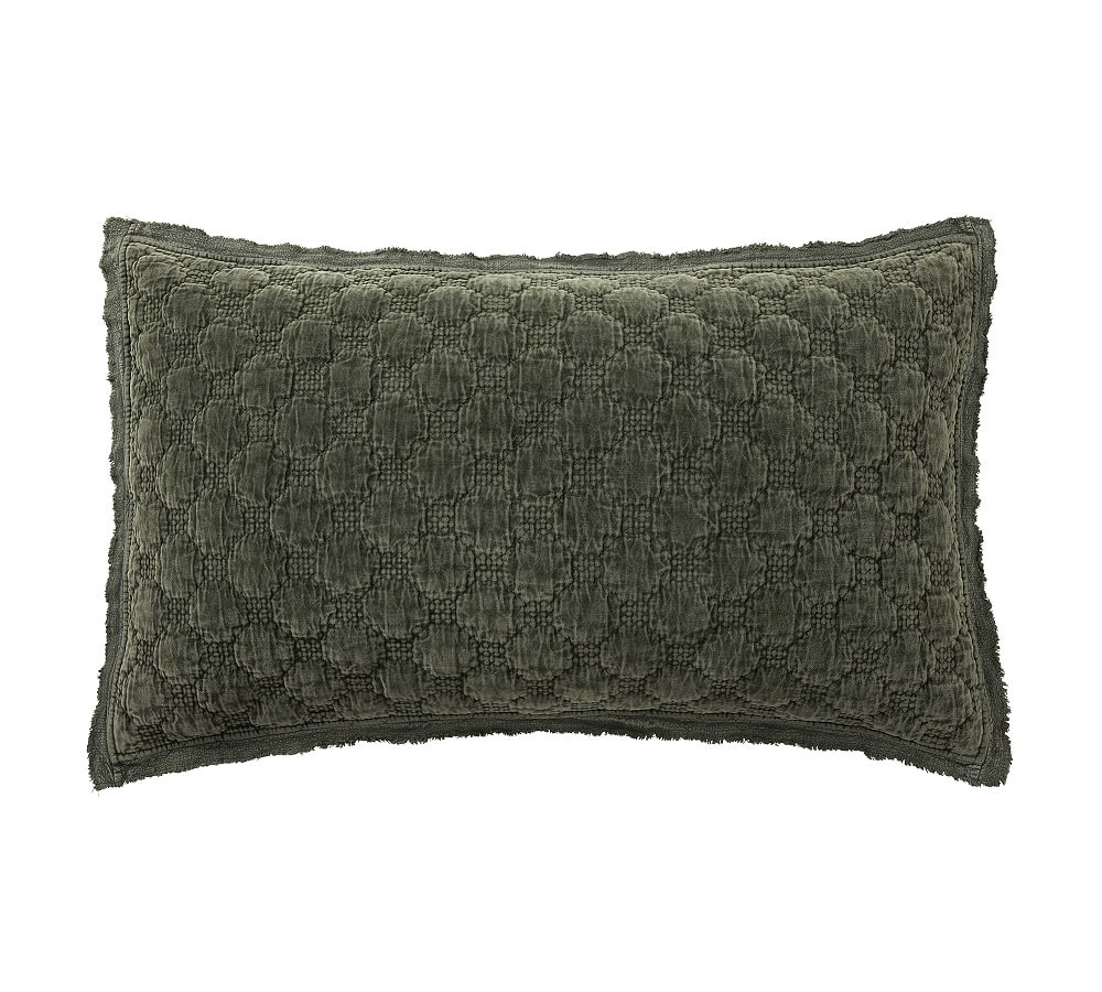 Velvet Lattice Handcrafted Quilted Sham
