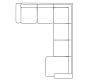Turner Square Arm 4-Piece Chaise Sectional (140")