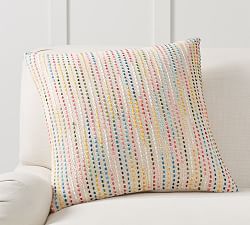 Rainbow Pickstitch Pillow Cover