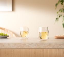 Bodum Skal Double Wall Chardonnay Stemless Glass - Set of 2