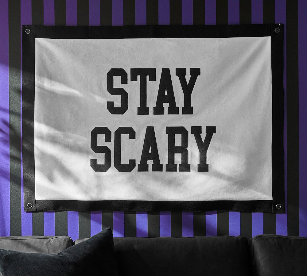 Wednesday Stay Scary Pennant