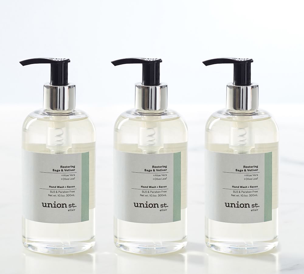 Union St. Elixir Restoring Sage + Vetiver Liquid Soap Set