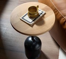 Roman Round Marble Accent Table