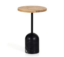 Roman Round Marble Accent Table