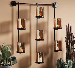 Emberly Wall-Mount Multi Candle Holder - 30&quot;W x 25&quot;H