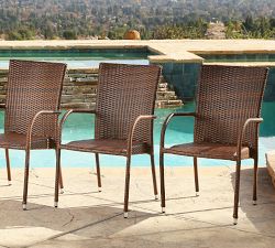 Covina All-Weather Wicker Dining Armchair, Set Of 2