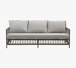 Caroline Alu-Rattan Outdoor Sofa (78&quot;)