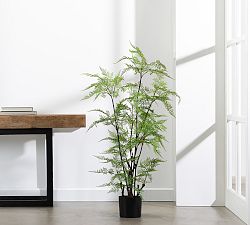 Faux Potted Fern Tree