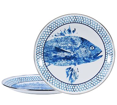 Golden Rabbit Pescado Enamel Collection | Pottery Barn