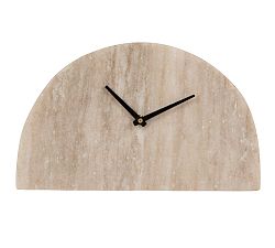 Decorative Half Moon Marble Mantel Clock