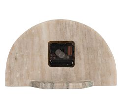Decorative Half Moon Marble Mantel Clock