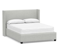 Elliot Square Upholstered Bed - Quick Ship