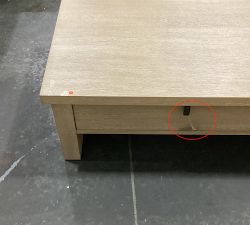 Open Box: Modern Farmhouse Rectangular 64&quot; Coffee Table - Fog