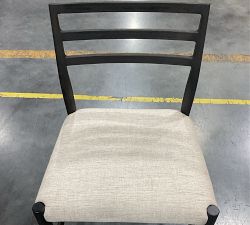 Open Box: Quincy Basketweave Dining Chair, Black