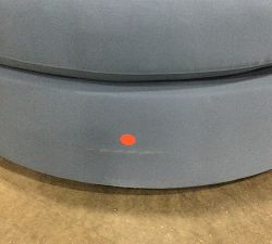 Open Box: Balboa Upholstered Swivel Grand Outdoor Daybed - Sapphire, Sunbrella&#174;