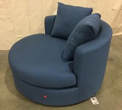 Open Box: Balboa Upholstered Swivel Grand Outdoor Daybed - Sapphire, Sunbrella&#174;