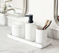 Mason Glazed Stoneware Bathroom Accessories