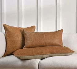 Gaona Leather Long Lumbar Pillow