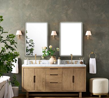 Dora Rectangular Lighted LED Mirror | Pottery Barn