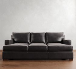 Townsend Square Arm Leather Sofa Collection (78&quot;&ndash;101&quot;)